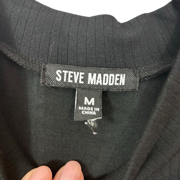 NWT Steve Madden Mock Neck Dolman Sleeve Knot Tie Dress Size M So Soft - Picture 8 of 11